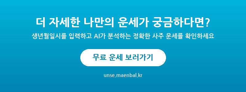 무료 운세 보러가기 - AI 사주 운세
