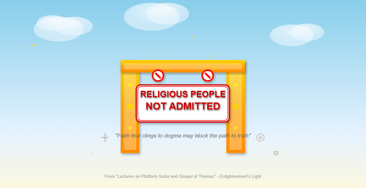 Religious People Not Admitted